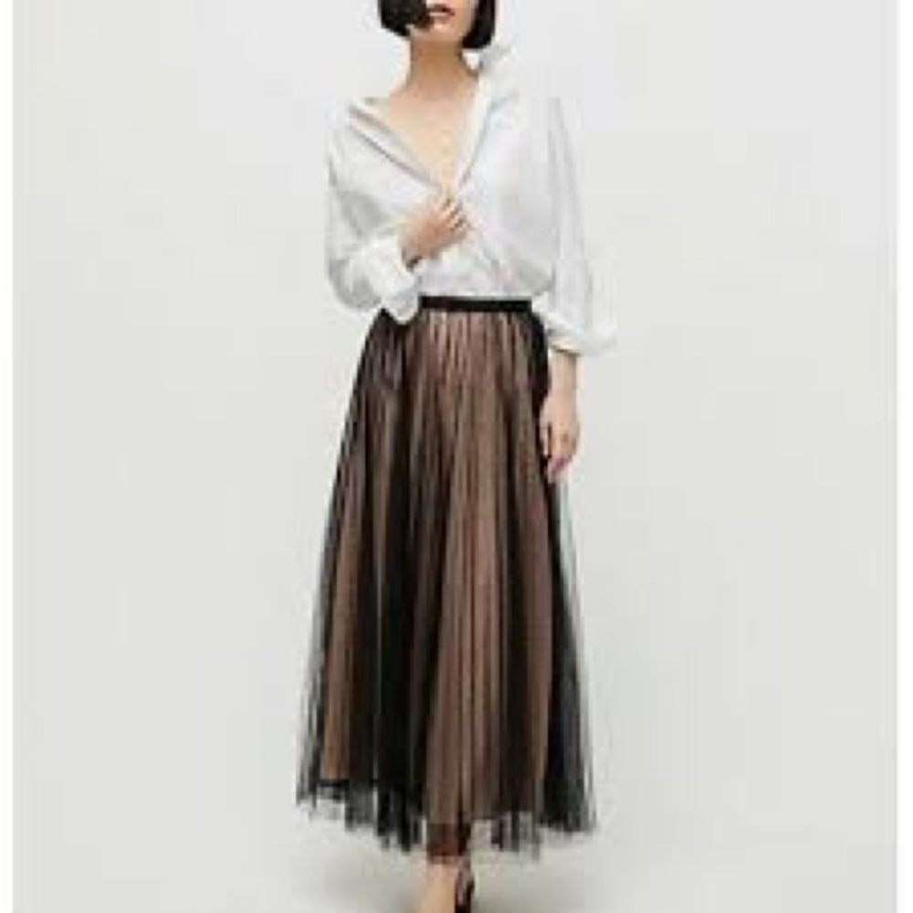 Polka-dot Tulle A line Skirt